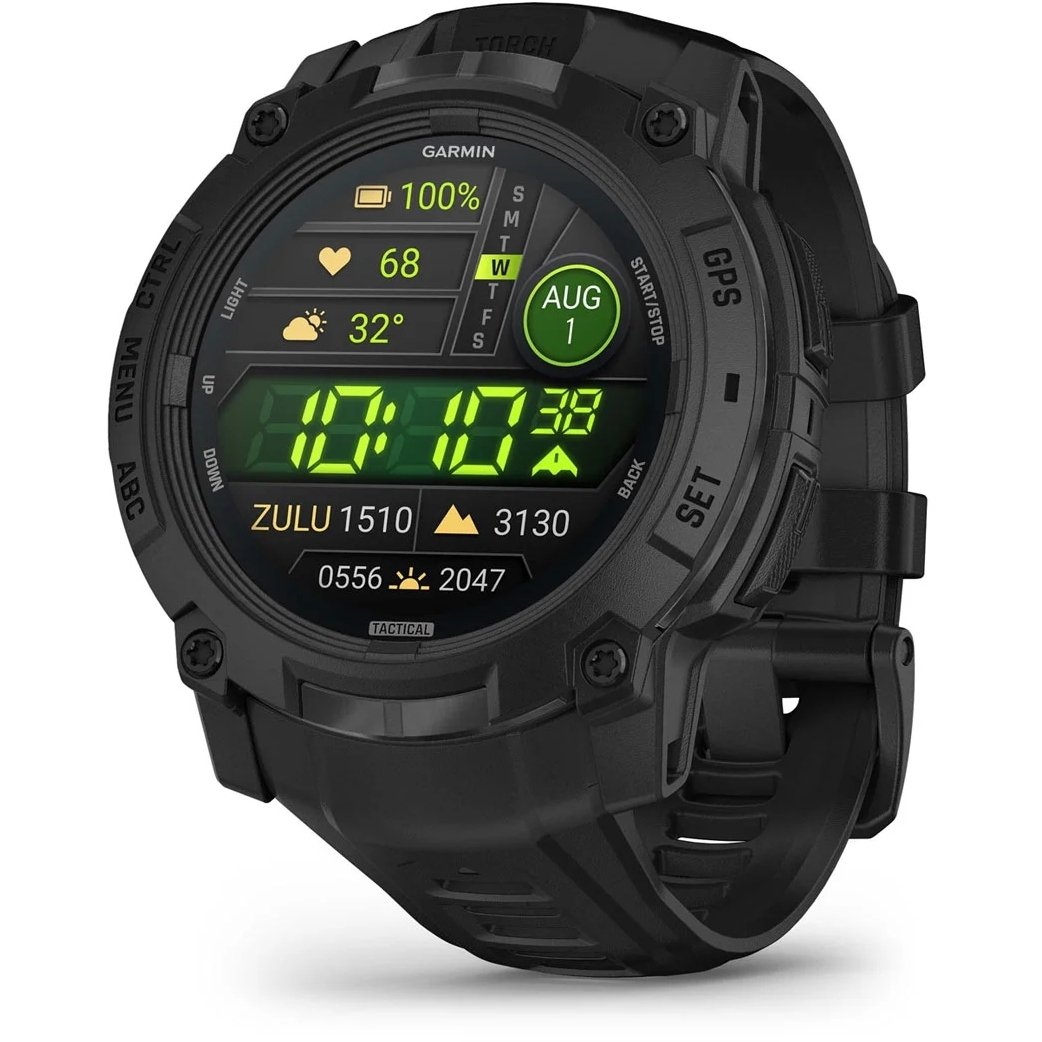 Garmin Instinct 3 AMOLED Tactical GPS Smartwatch 50mm - schwarz